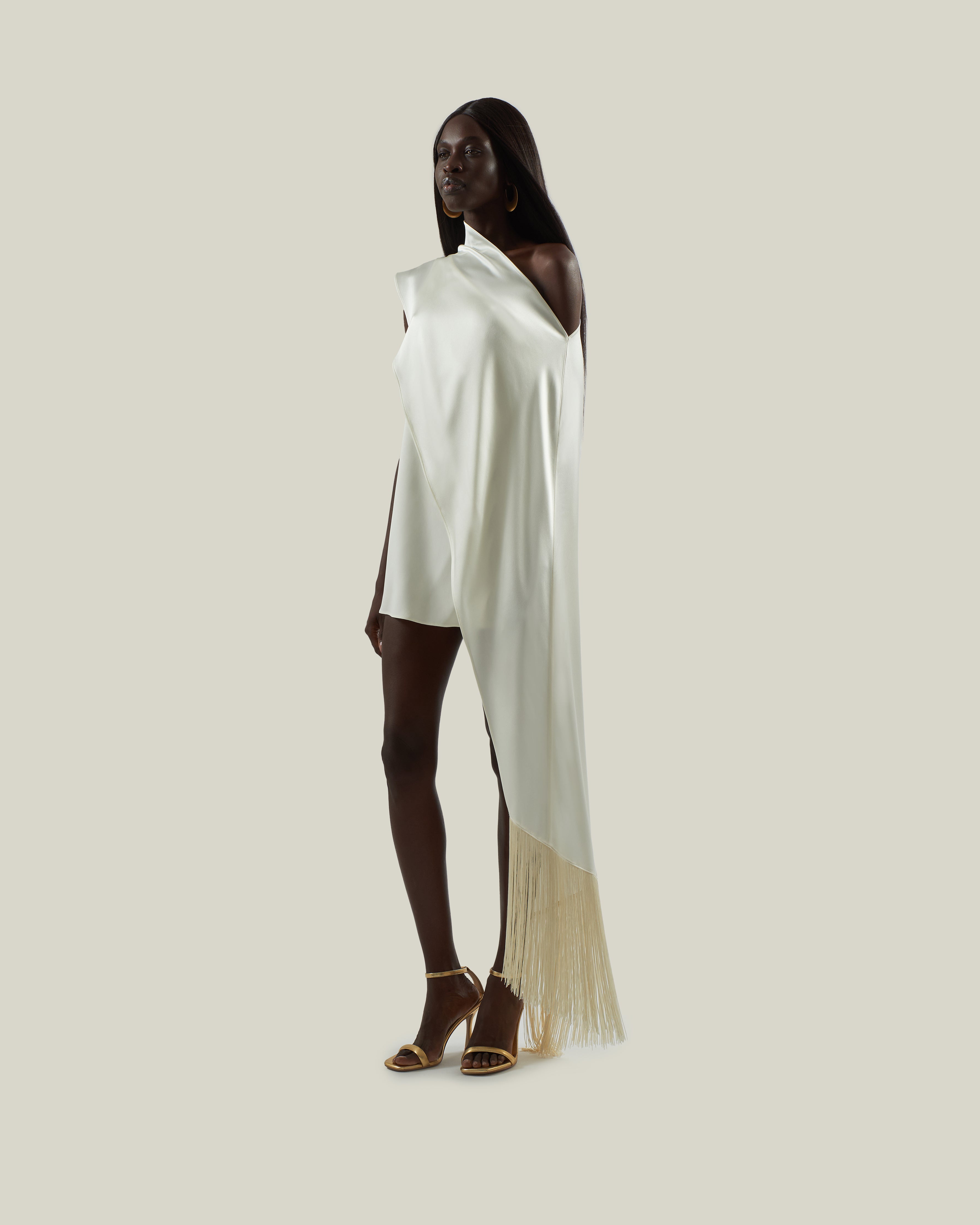 marmo mini dress MARMO CHOCOLATE DRAPED MINI DRESS DISSH