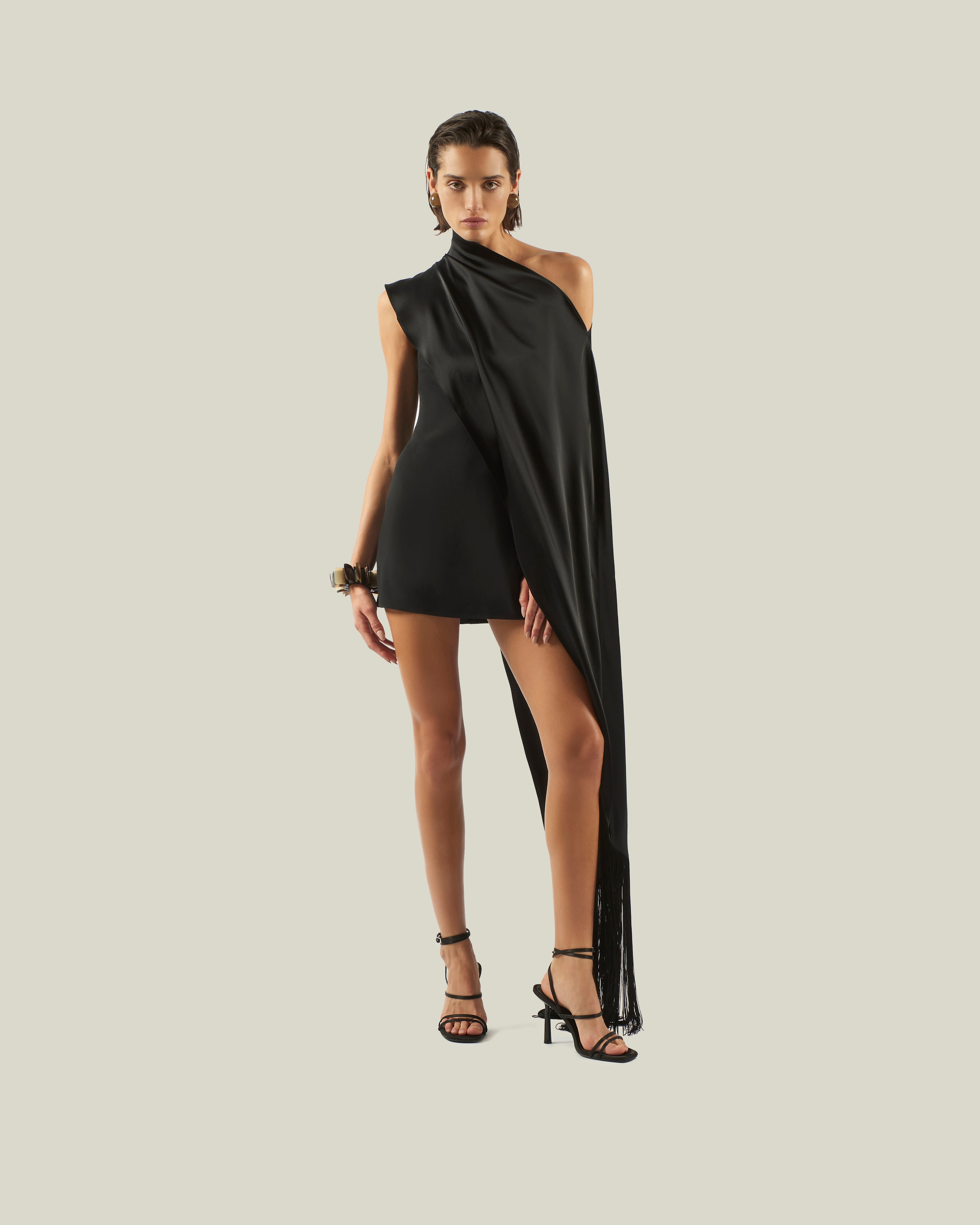 Mini Berenson Dress in Black Taller Marmo Boutique Mini Berenson Dress in Black Taller Marmo Boutique