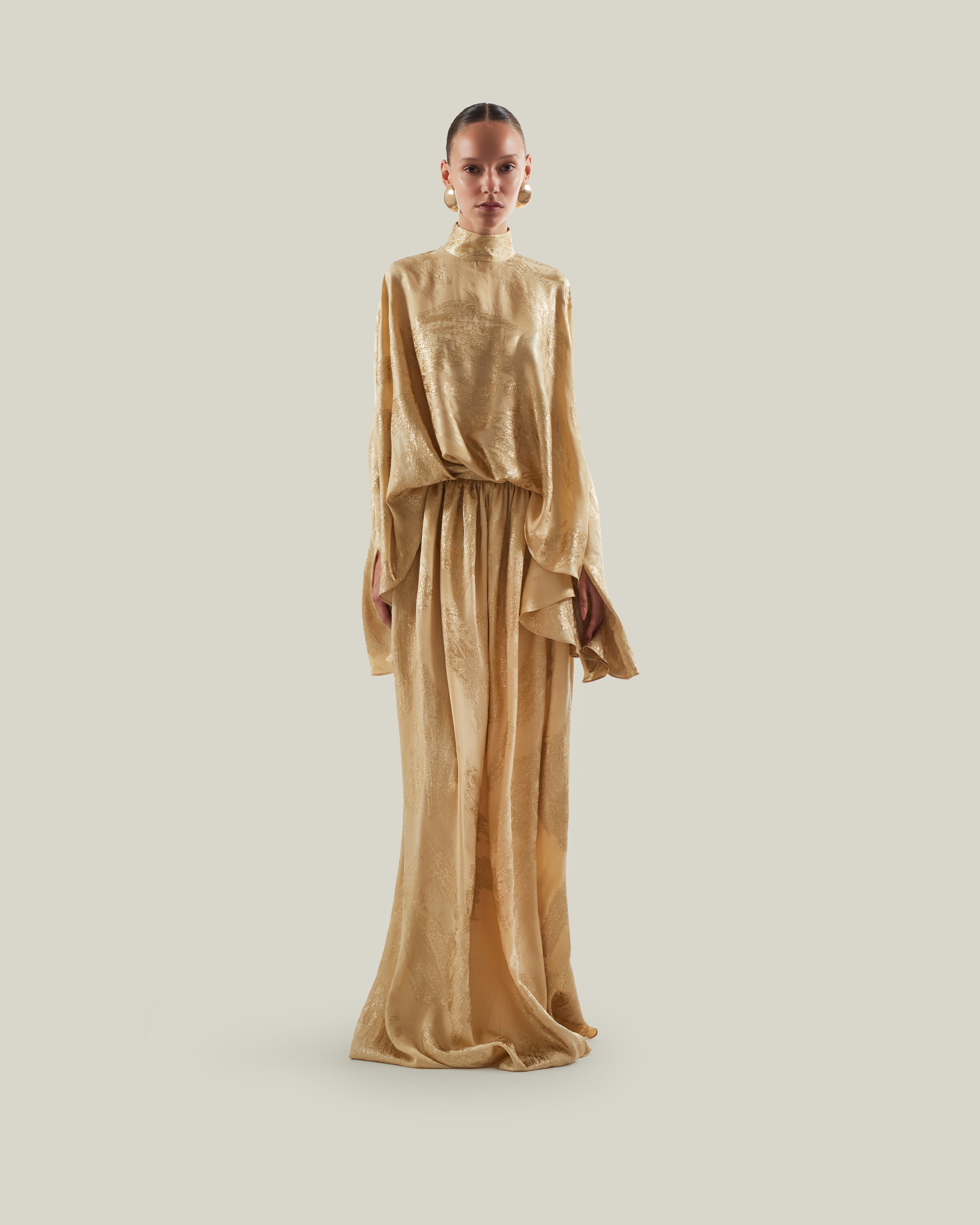 gold marble dress Nadine Merabi Karlie Gold Dress 8 main image 0
