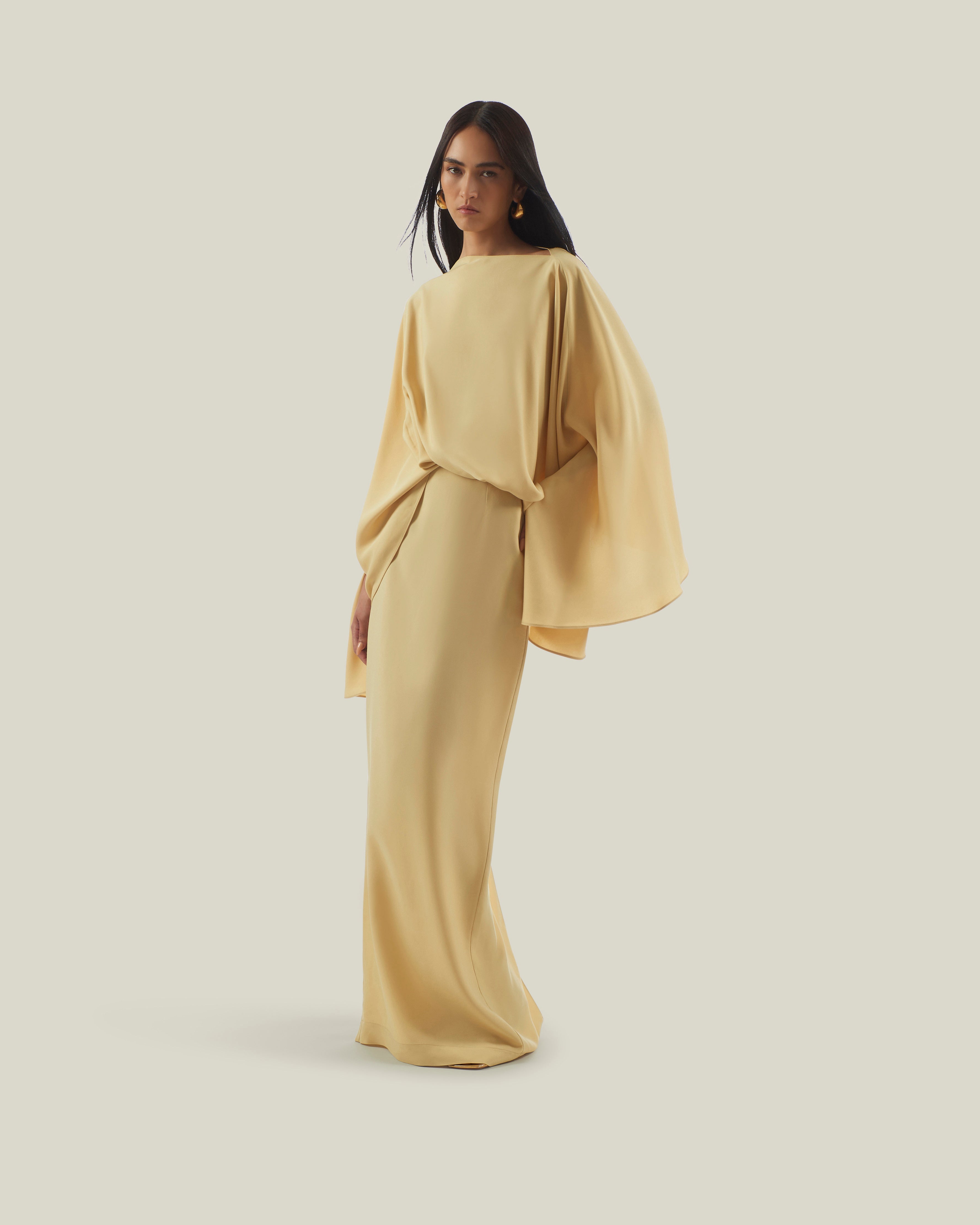 Eolia Dress in Pergamena Eolia Dress in Pergamena