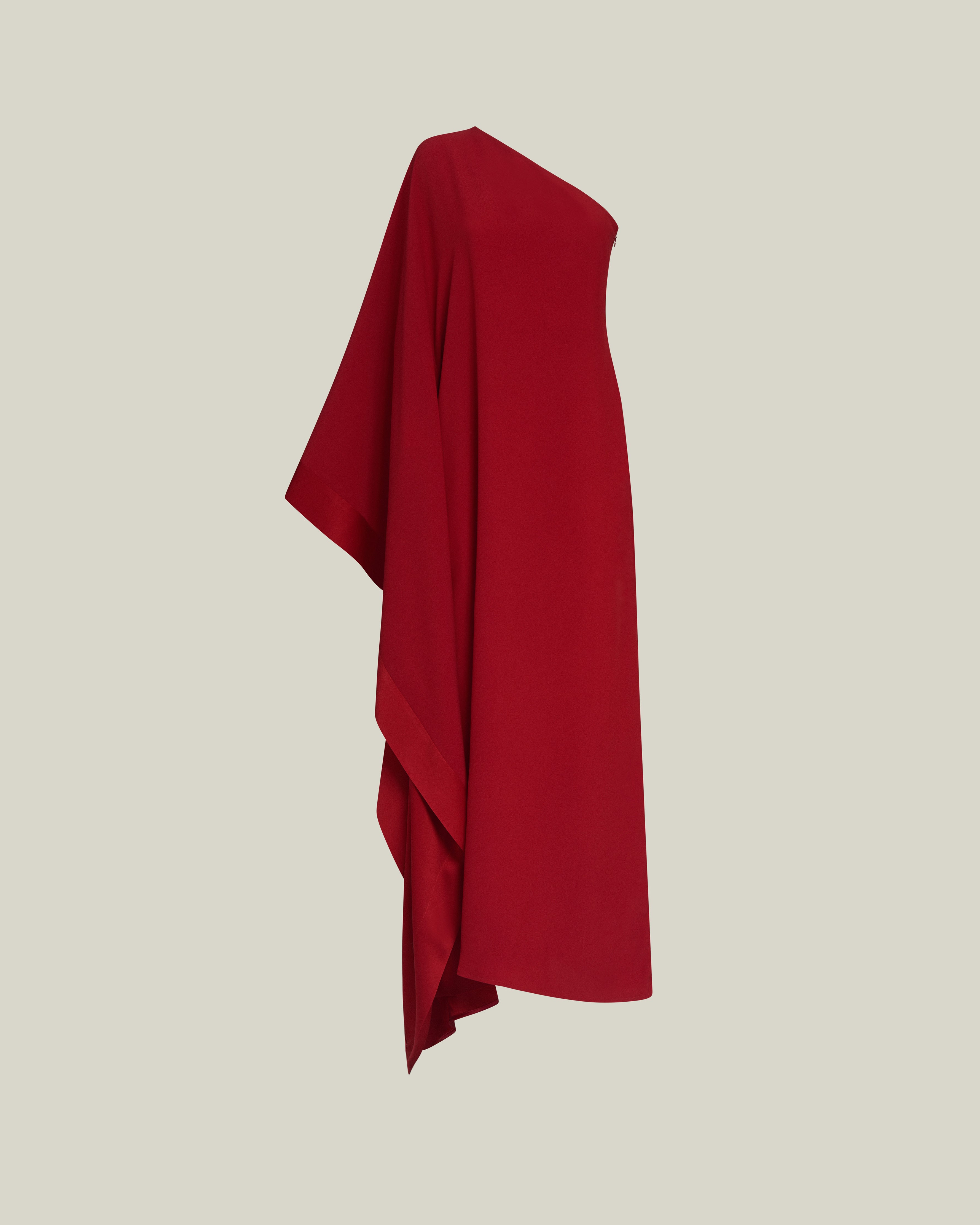 Betsy Dress in Ruby – Taller Marmo Boutique