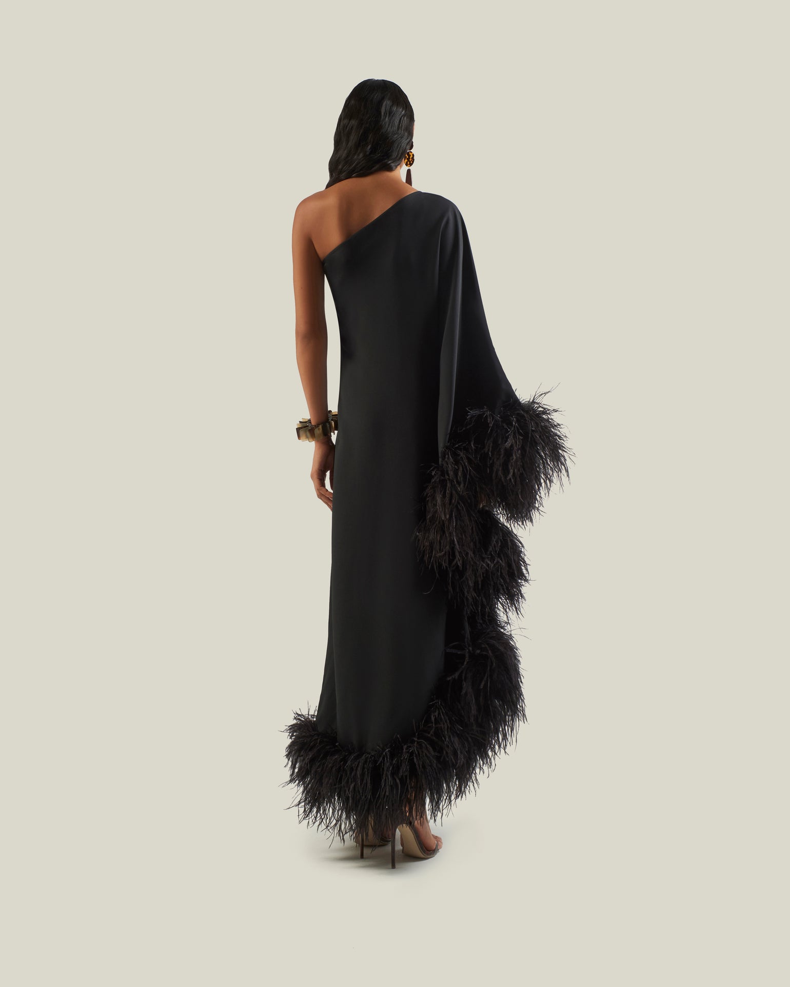 Taller Marmo - Feathered Ubud Dress Dresses Black