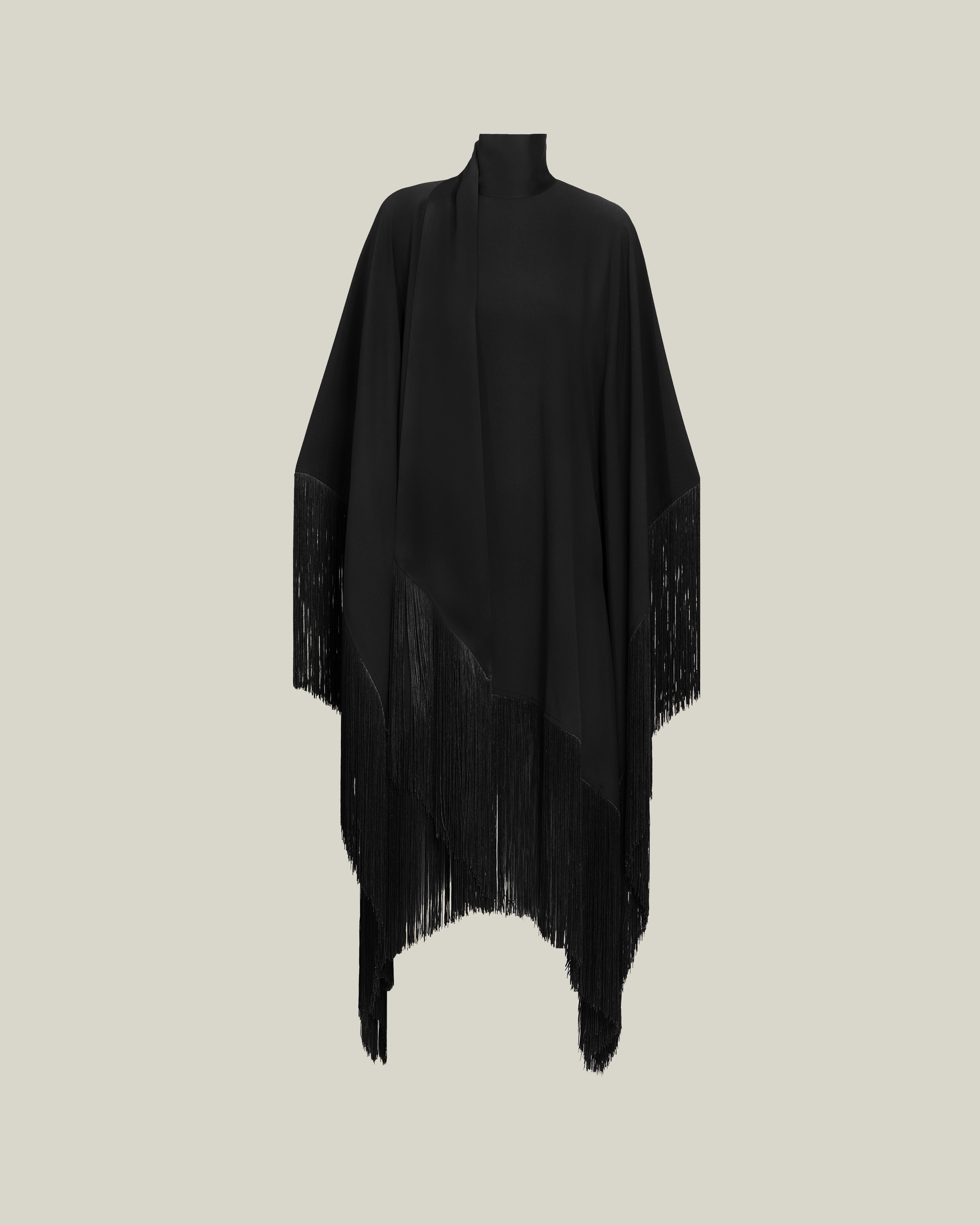ボレロ・ショール Taller Marmo Black scarf with fringes Taller Marmo Black scarf with fringes – Lux Afrique Boutique