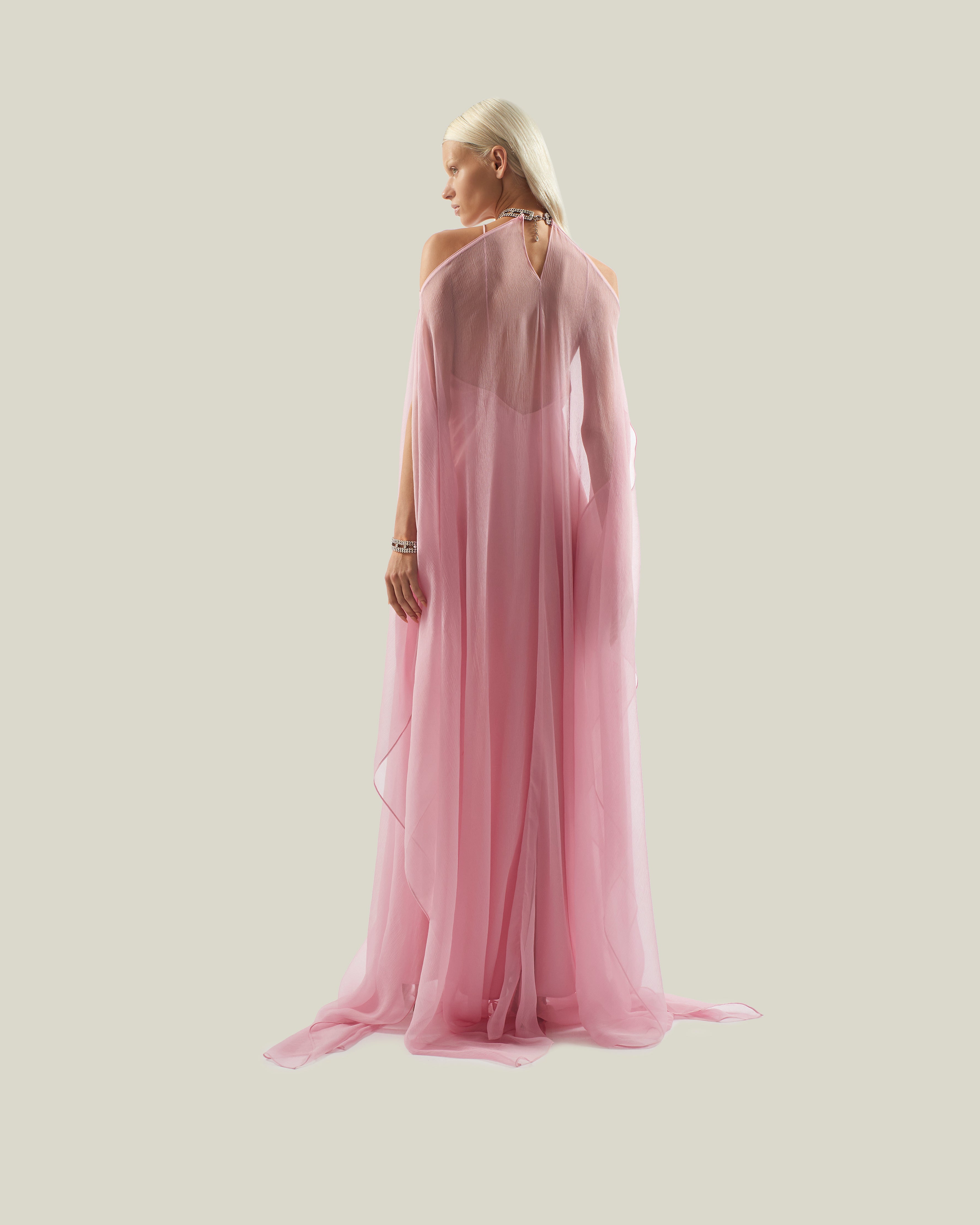 Sza Sza Crystal Kaftan in Baby Pink – Taller Marmo Boutique
