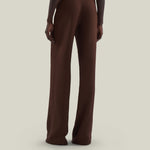 Marlene Pants in Cocoa - Crepe cady palazzo pants