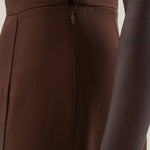 Marlene Pants in Cocoa - Crepe cady palazzo pants