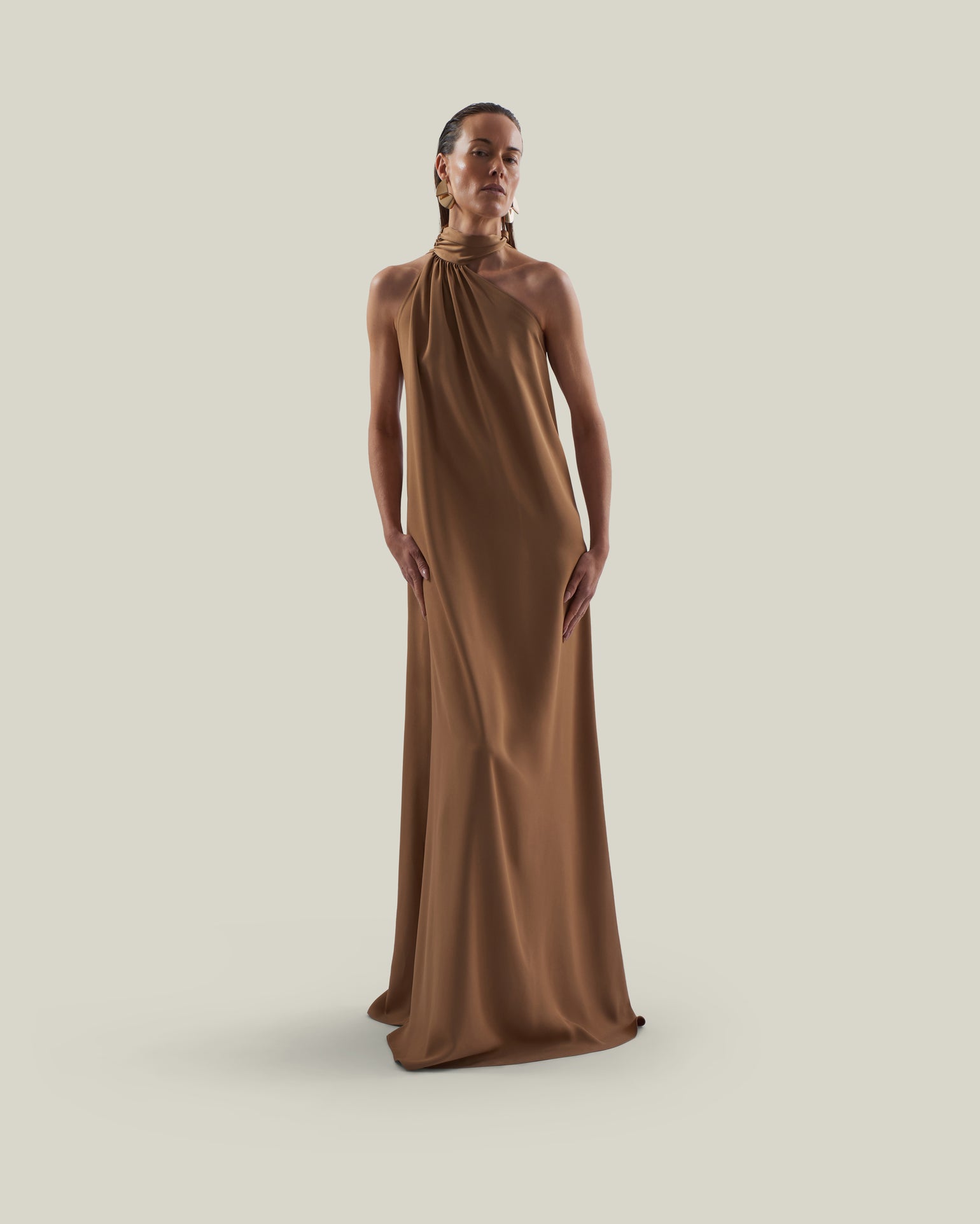 Astor Dress in Camel