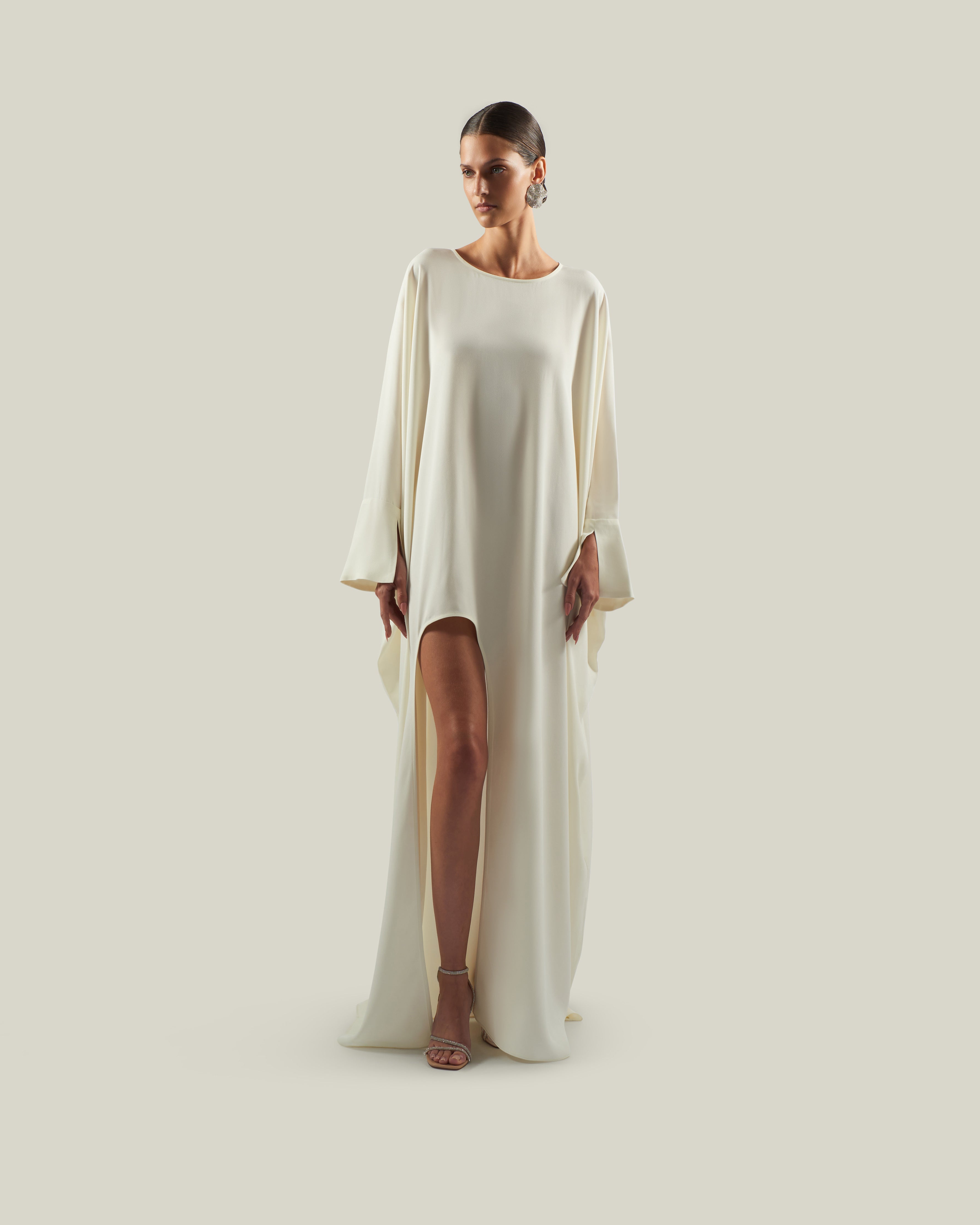 Sahara Kaftan in Ivory – Taller Marmo Boutique
