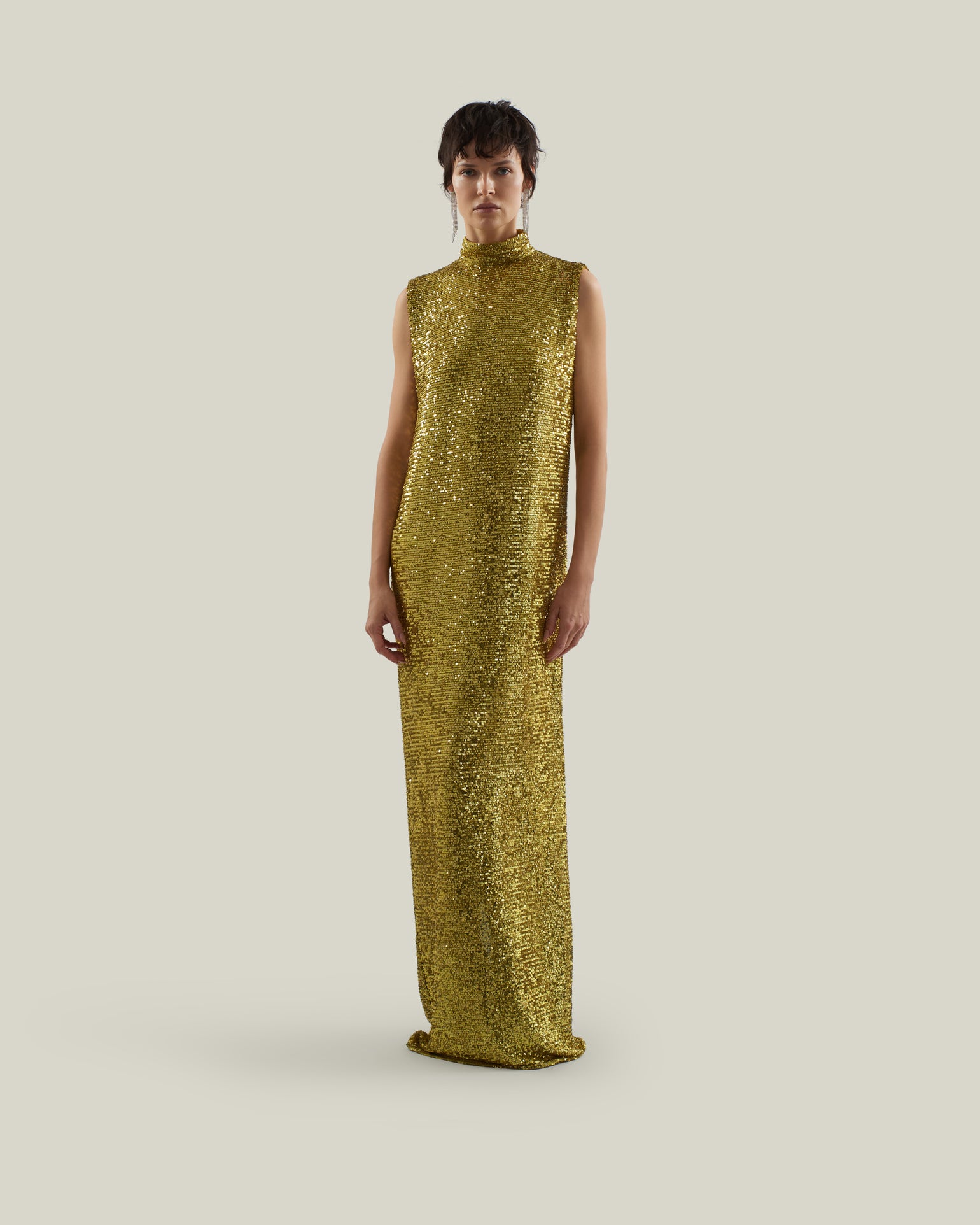 Taller Marmo | Miami Disco Dress in Chartreuse | Female