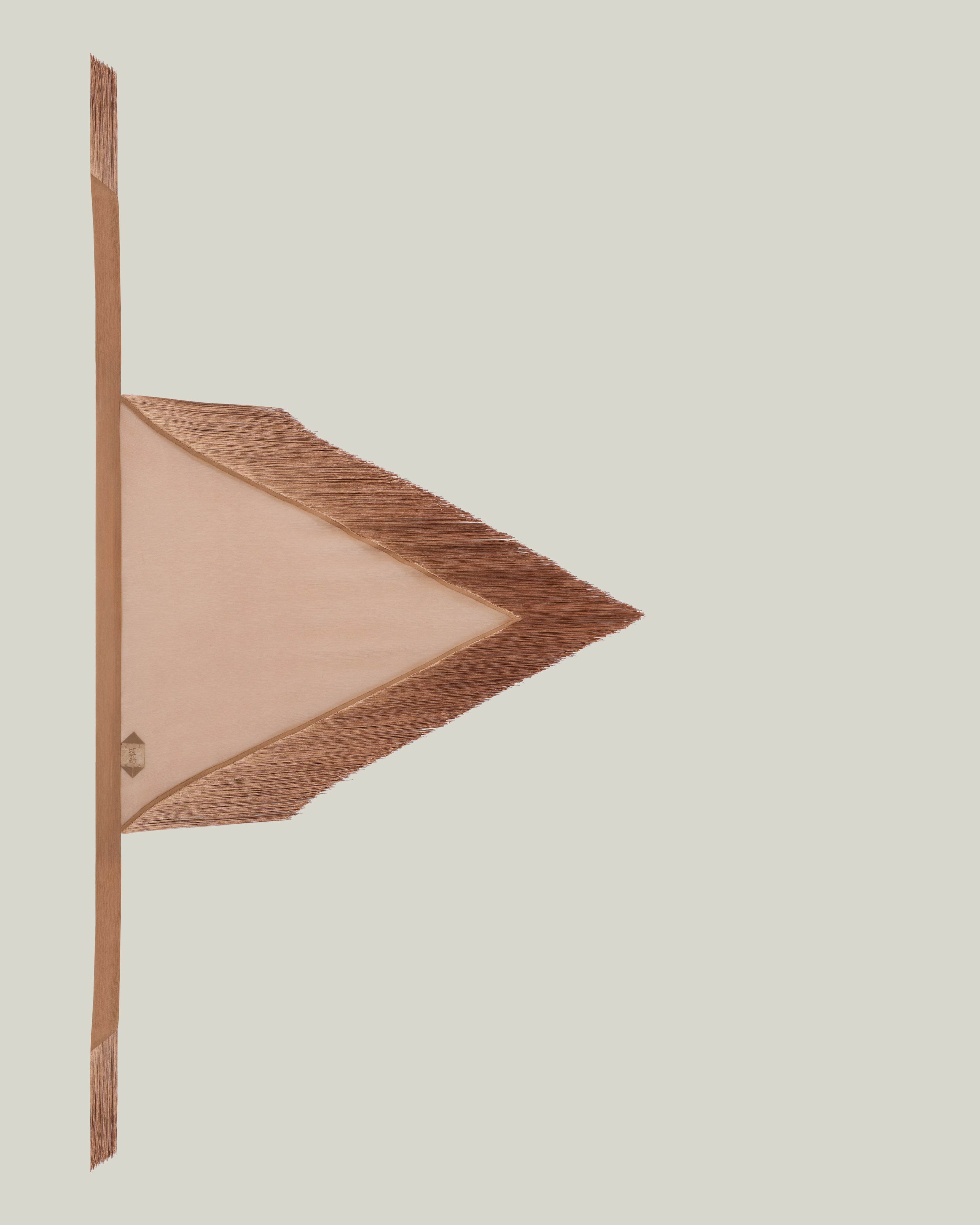 Bonny Spirito Headscarf in Camel - Crepe chiffon fringed headscarf