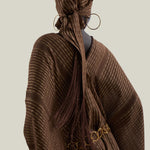 Casablanca Headscarf in Fume - Chiffon fil coupè fringed headscarf