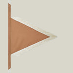 Bonny Headscarf in Camel-Ivory - Linen fringed headscarf