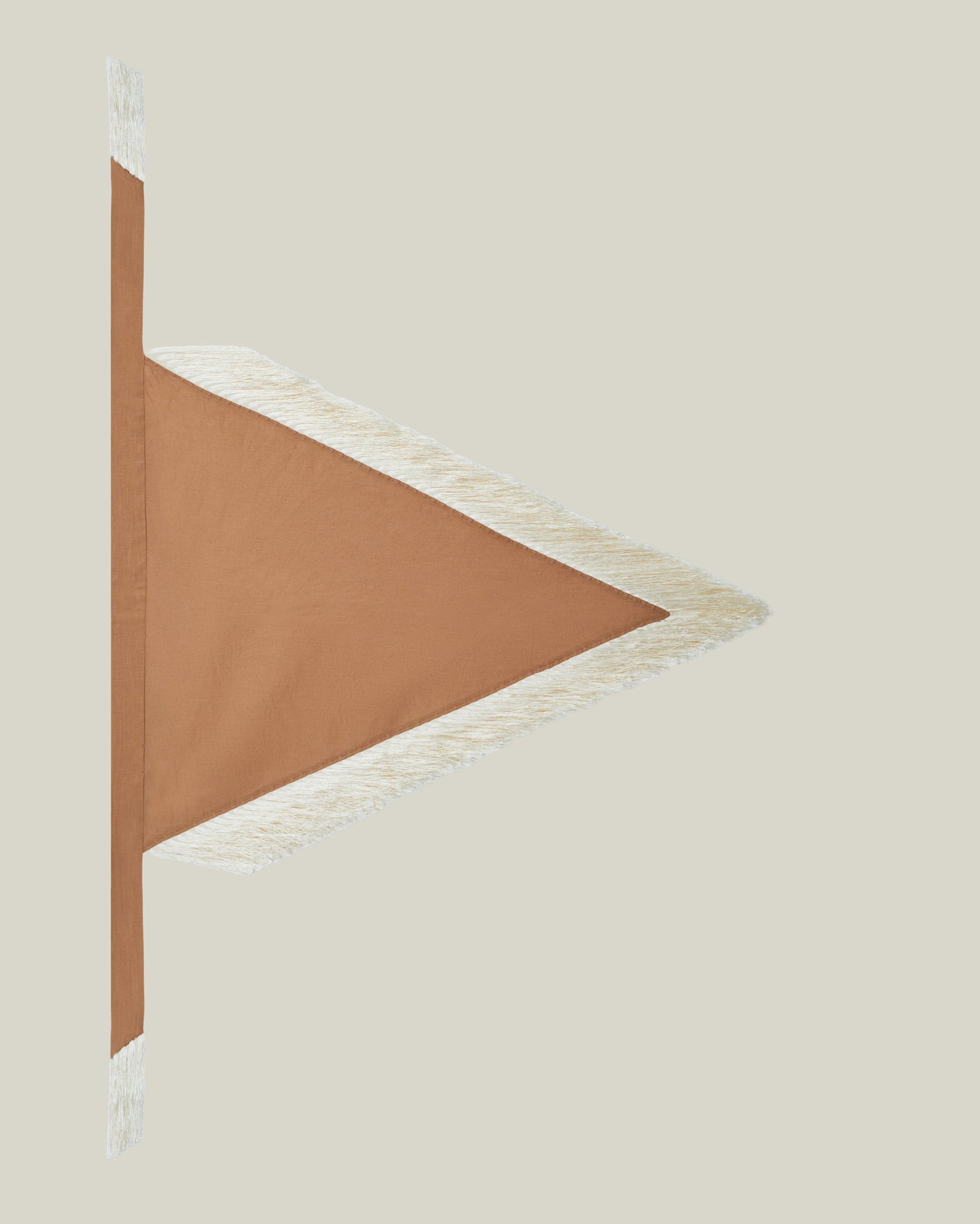 Bonny Headscarf in Camel-Ivory - Linen fringed headscarf