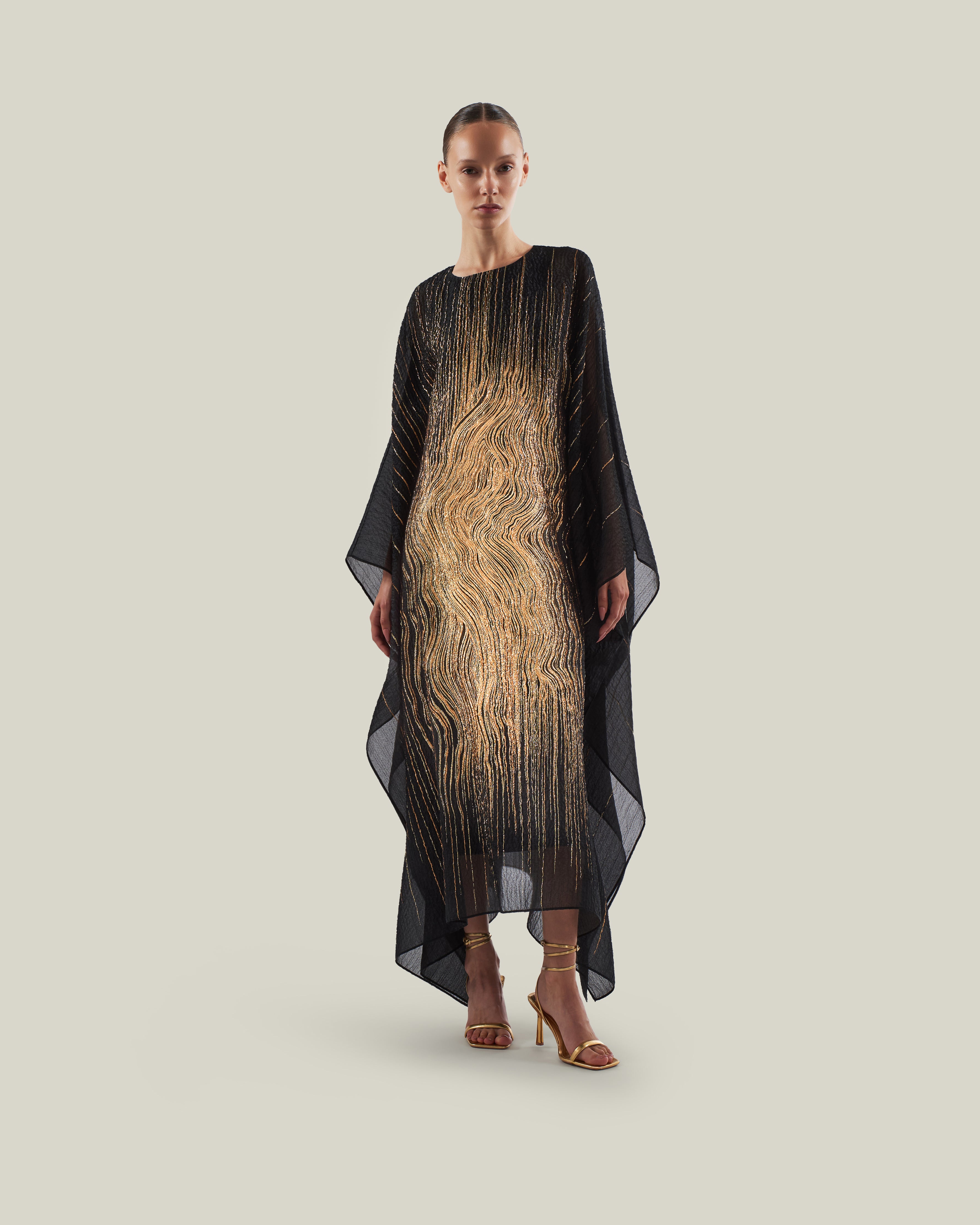 Tribeca Dress in Black & Gold Taller Marmo Boutique Tribeca Dress in Black & Gold Taller Marmo Boutique