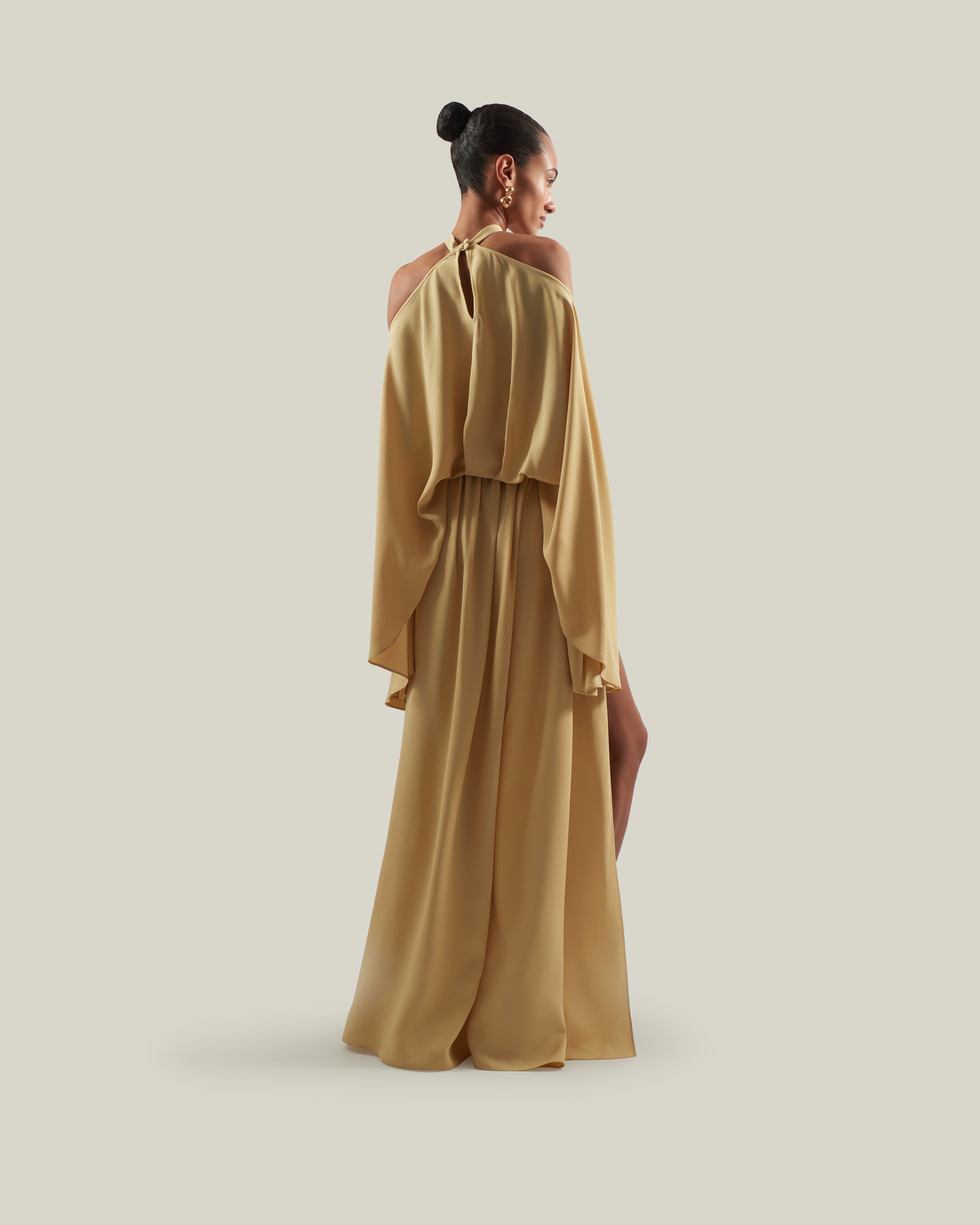 Lamarr Dress in Gold – Taller Marmo Boutique