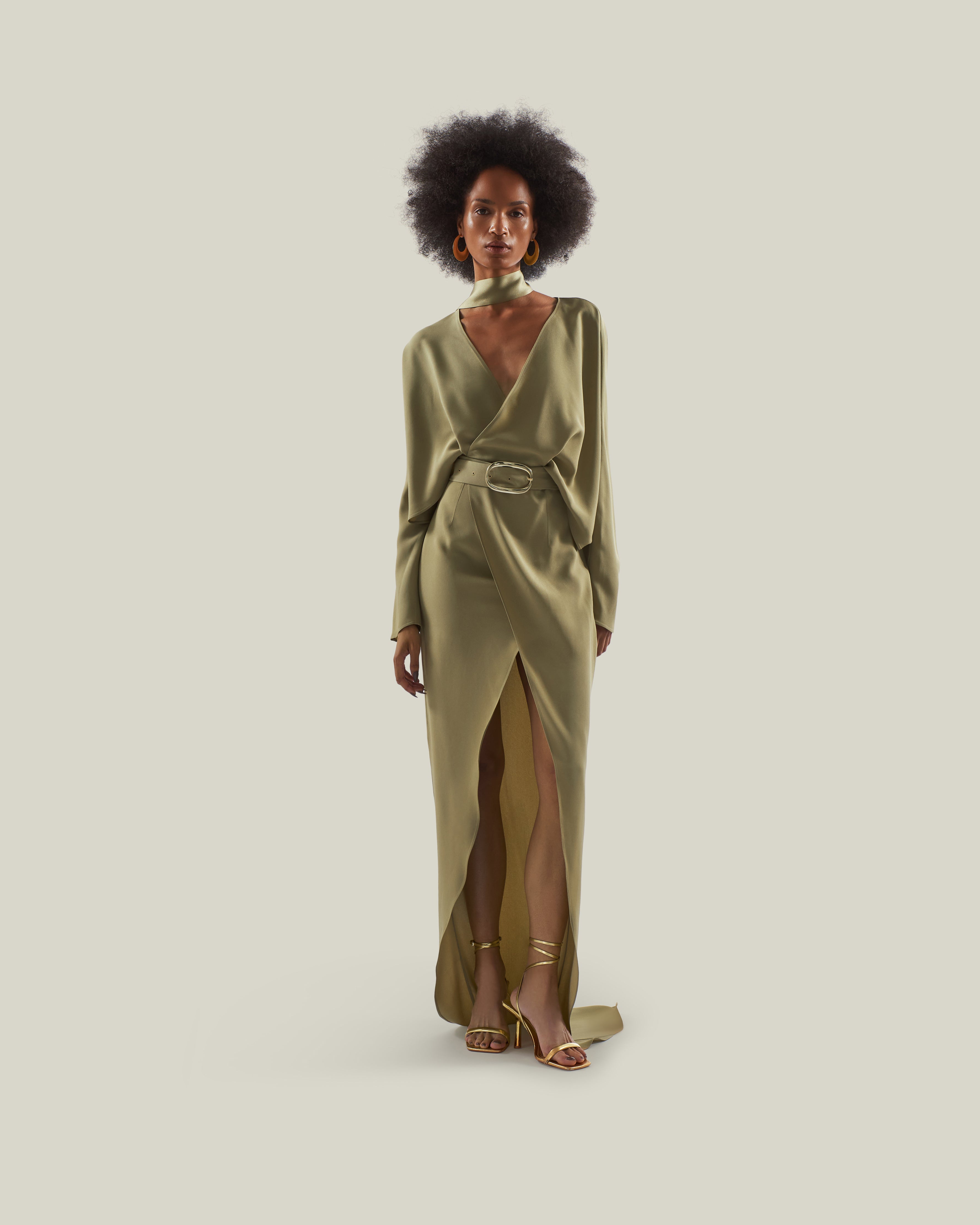 Dunaway Dress in Brass – Taller Marmo Boutique