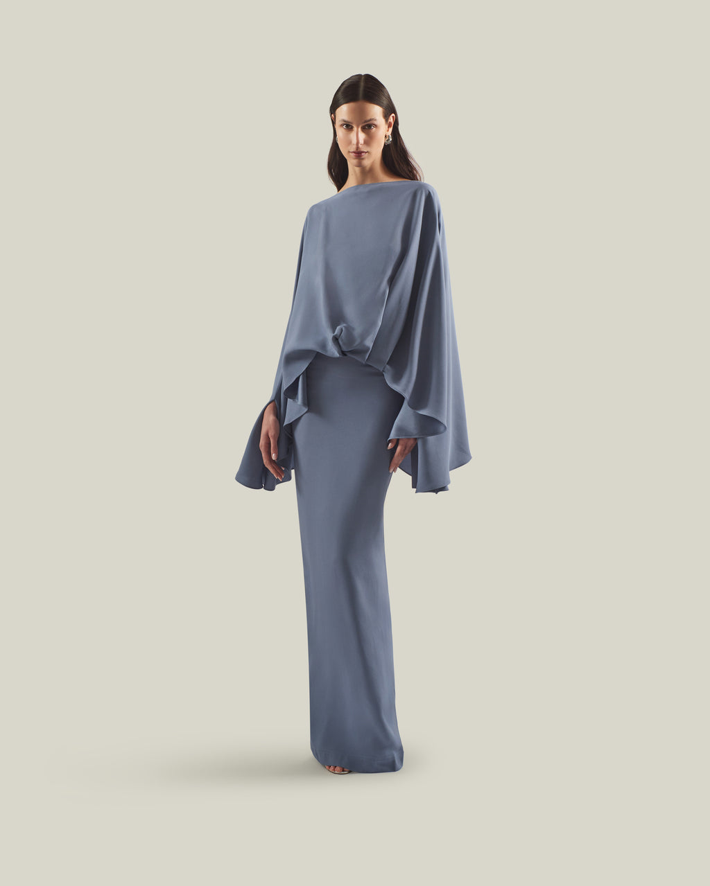Eolia Dress in Smoke Blue