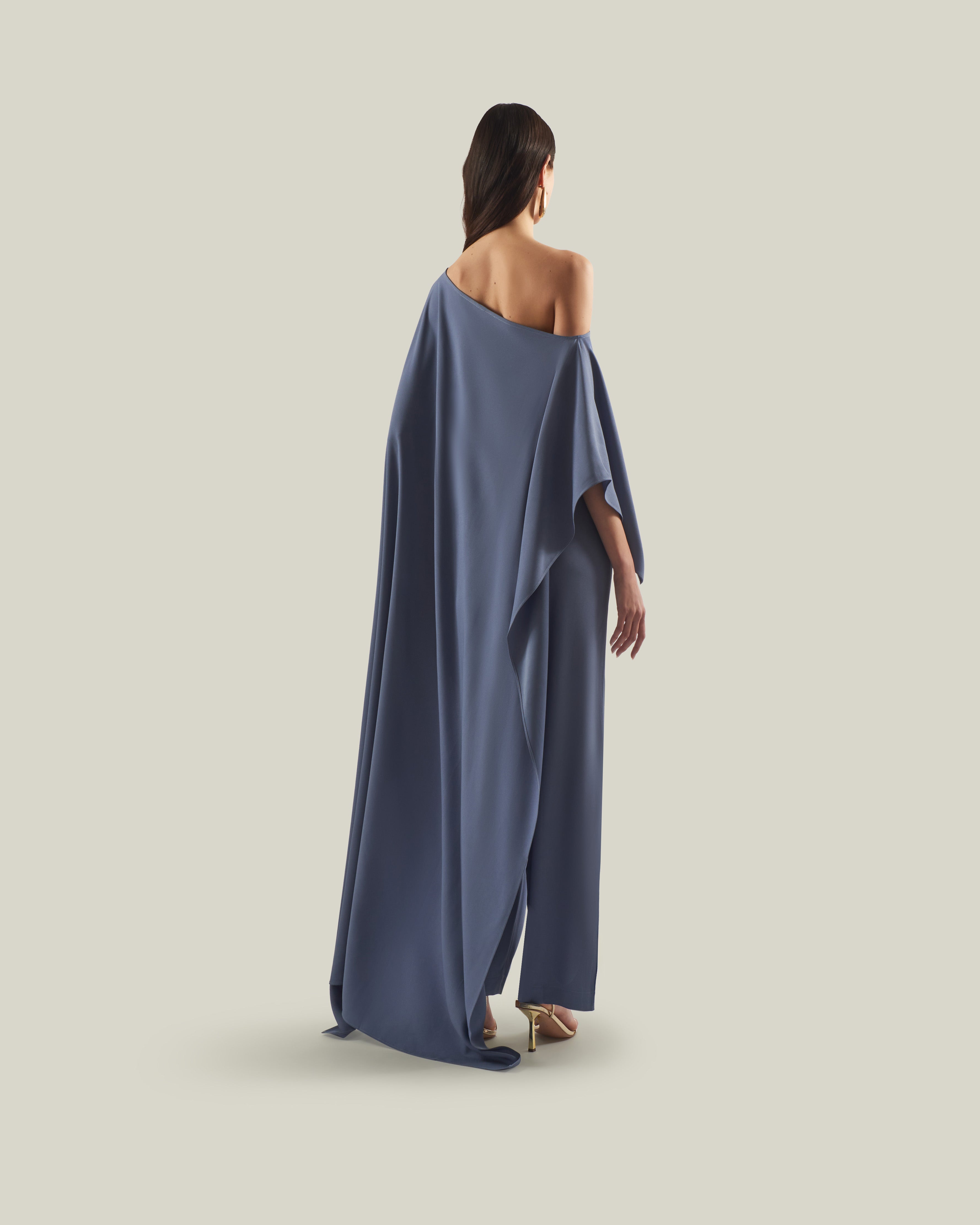 Eolia Dress in Smoke Blue – Taller Marmo Boutique Eolia Dress in Smoke Blue – Taller Marmo Boutique