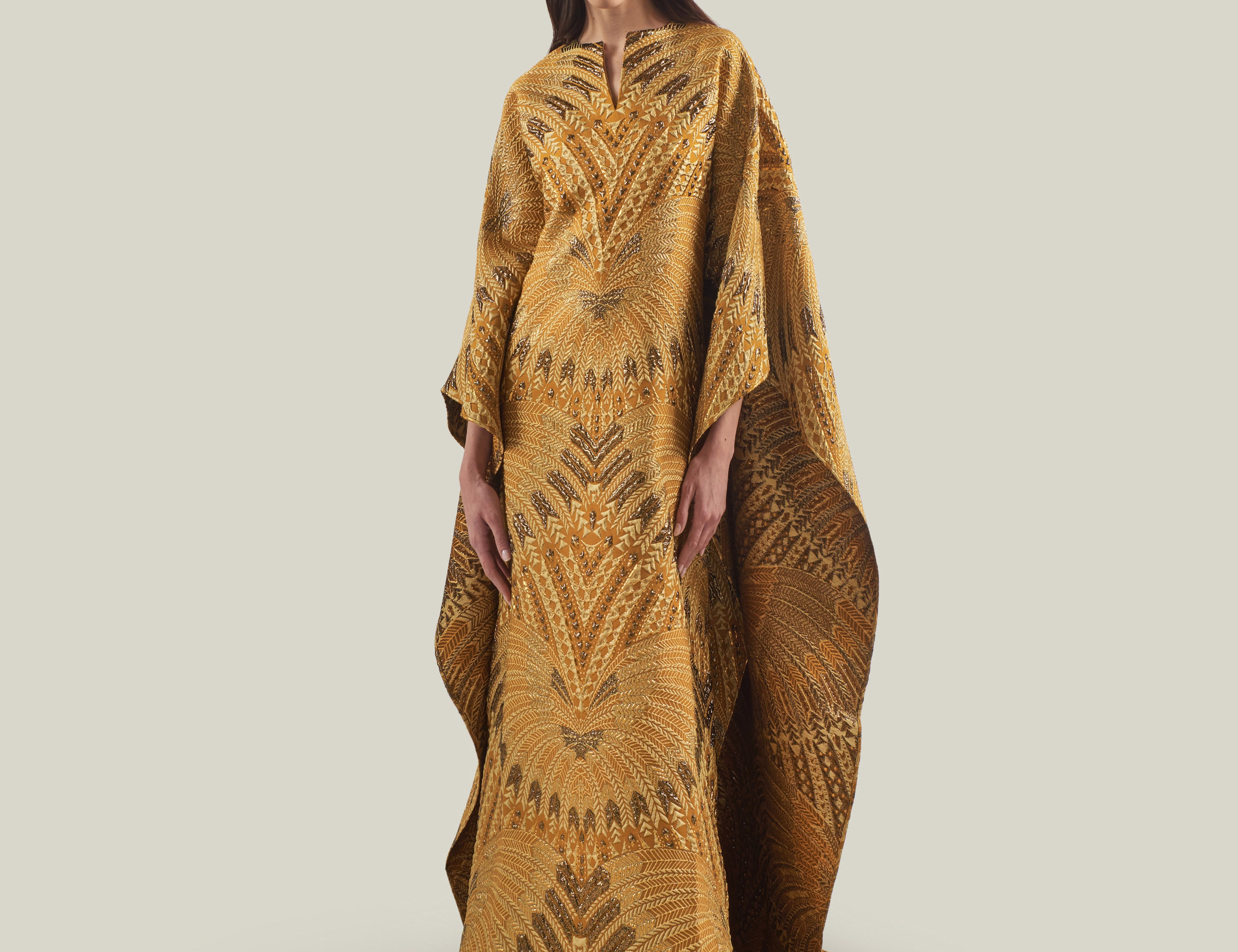 Mrs Ross Revue Kaftan in Brass Taller Marmo Boutique Mrs Ross Revue Kaftan in Brass Taller Marmo Boutique