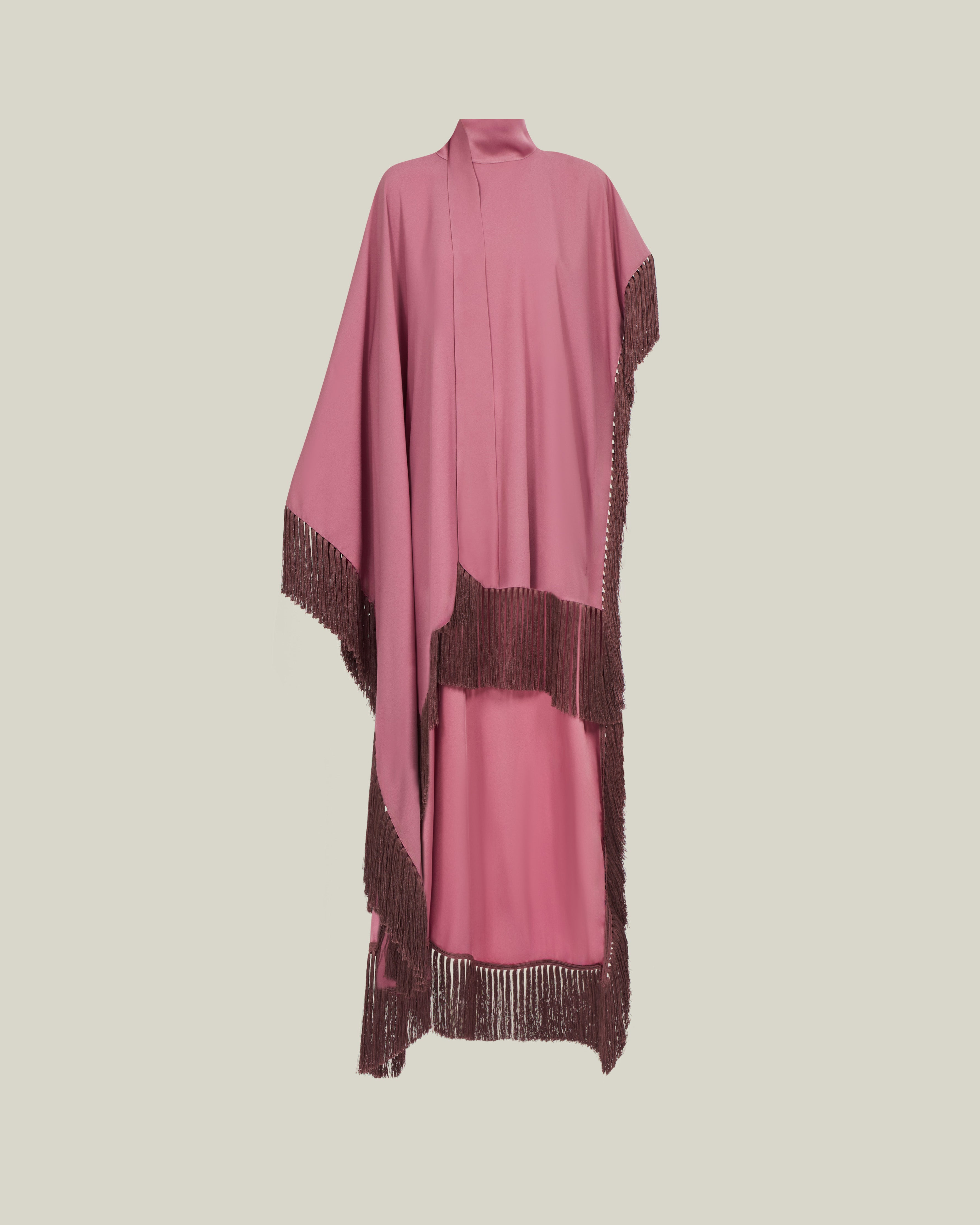 California Tassel Kaftan in Antique Pink – Taller Marmo Boutique
