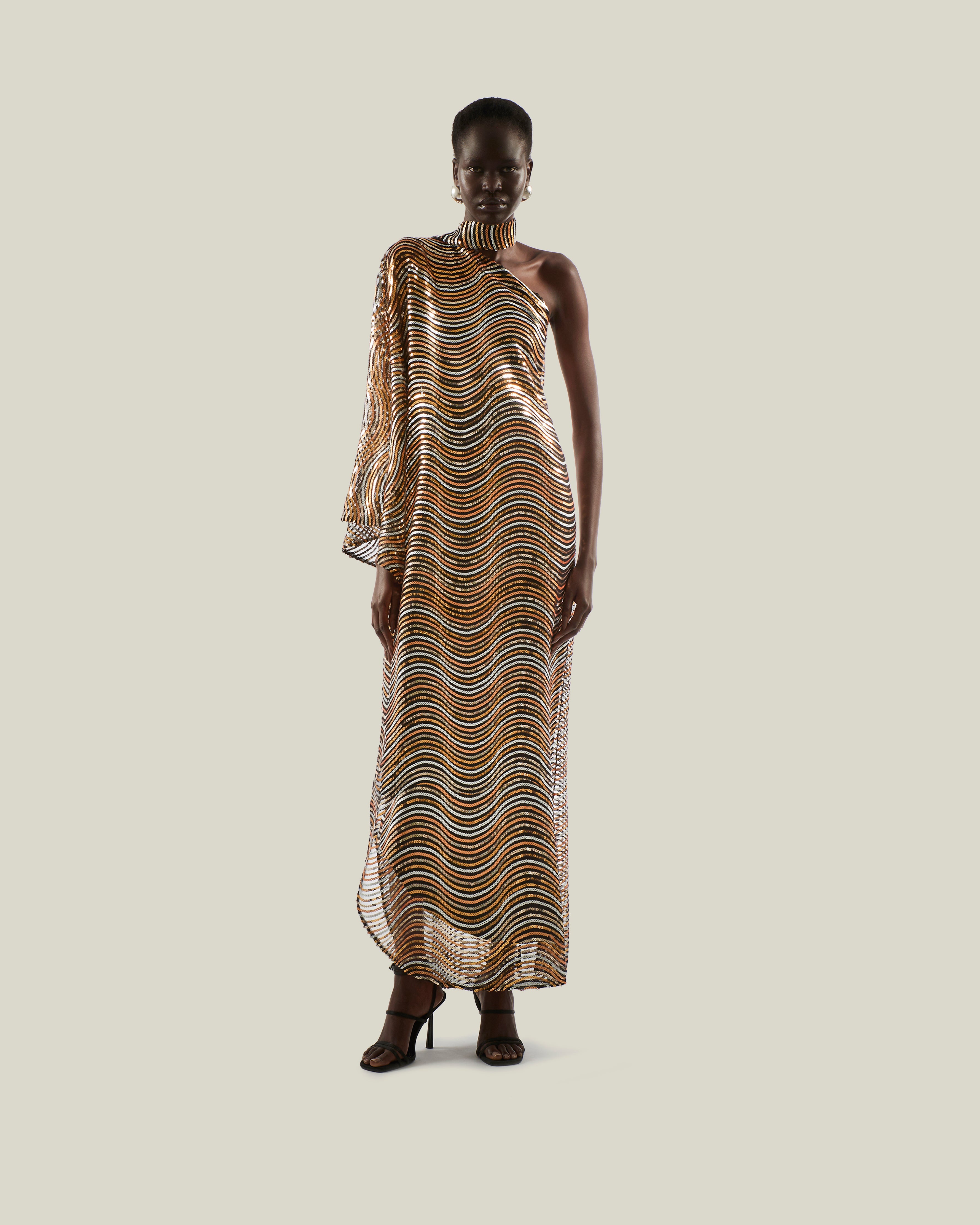 Hemingway Disco Dress in Gold – Taller Marmo Boutique