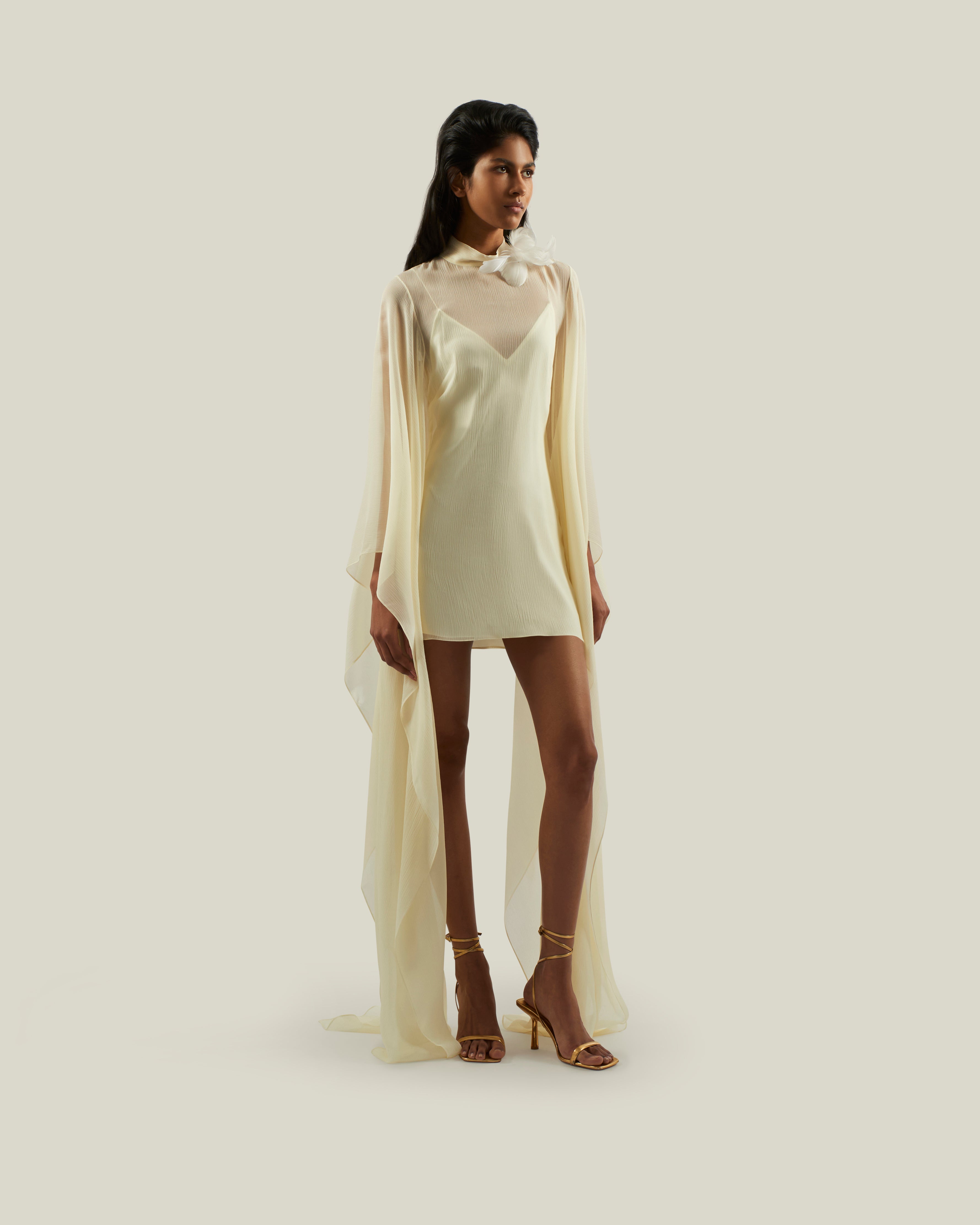 ワンピース TALLER MARMO SS25 MINI FLORIDA DRESS (TMSS2522510 ACQUA) Florida Gown Dress in Black – Taller Marmo Boutique