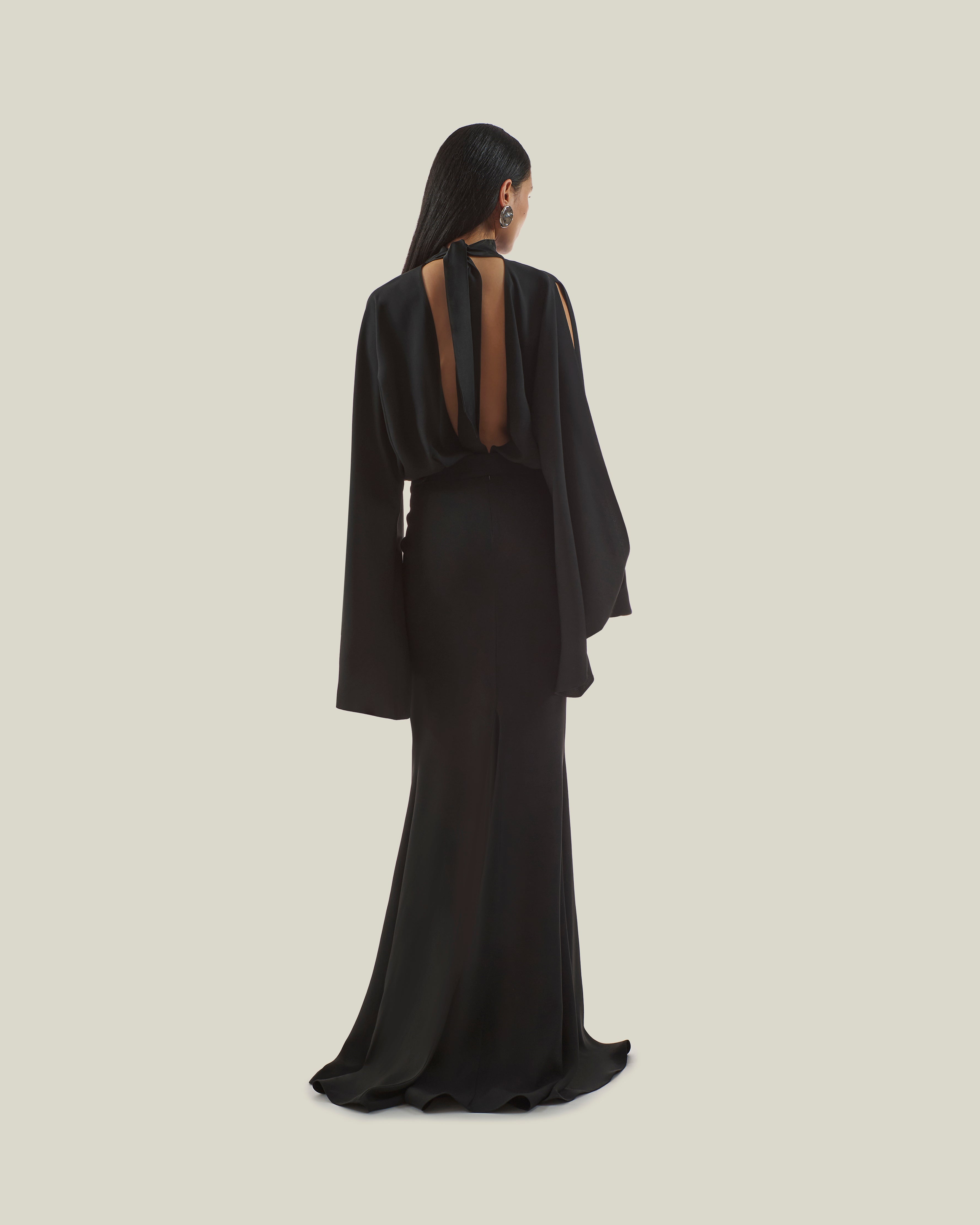 ワンピース Taller Marmo Pre Dresses Taller Marmo one-shoulder Fringed Midi Dress | Black