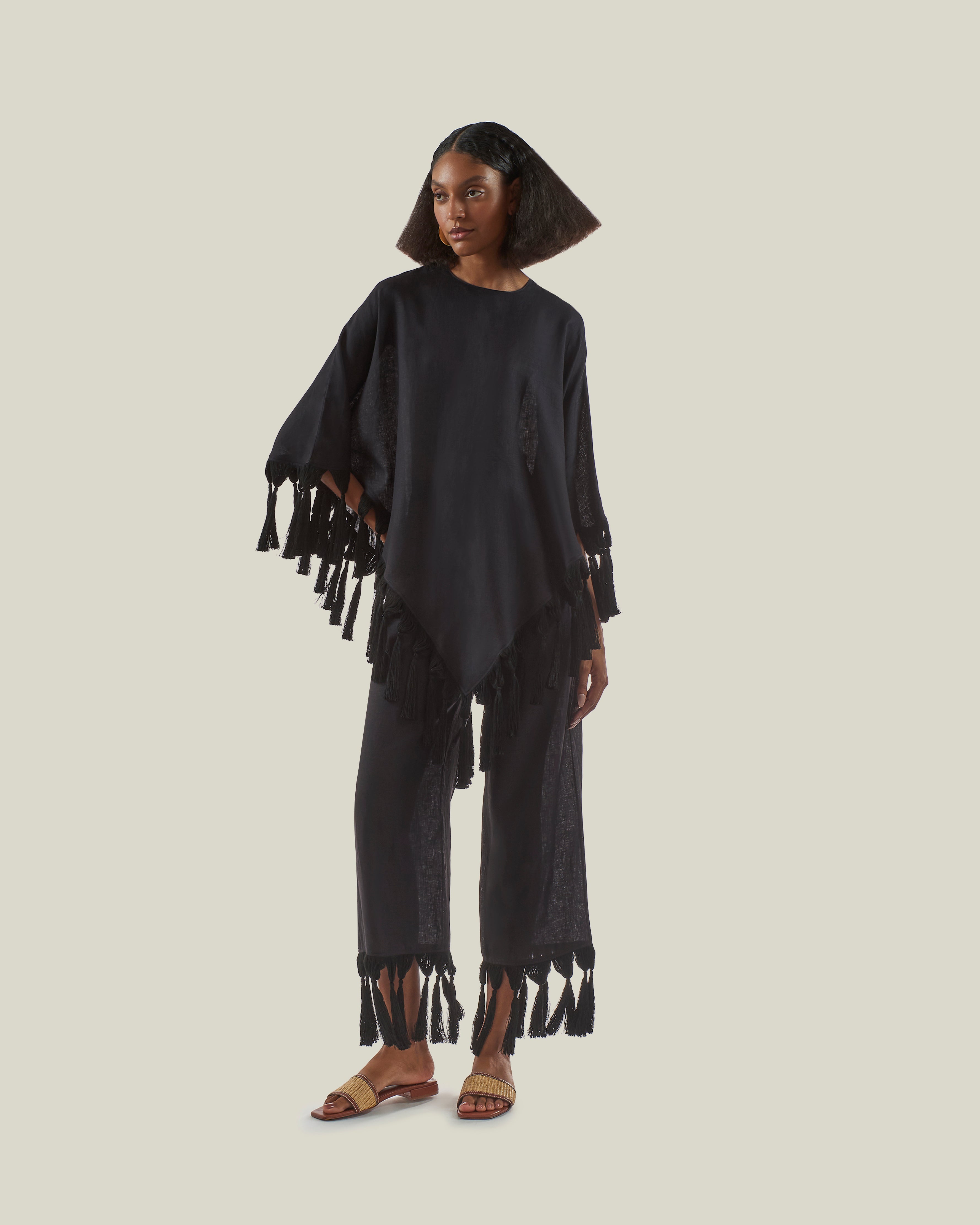 [MONOHA] / ☆ 25SS Sheer band pants / 3 colors Sheer band pants (gray / white / black) : MONOHA