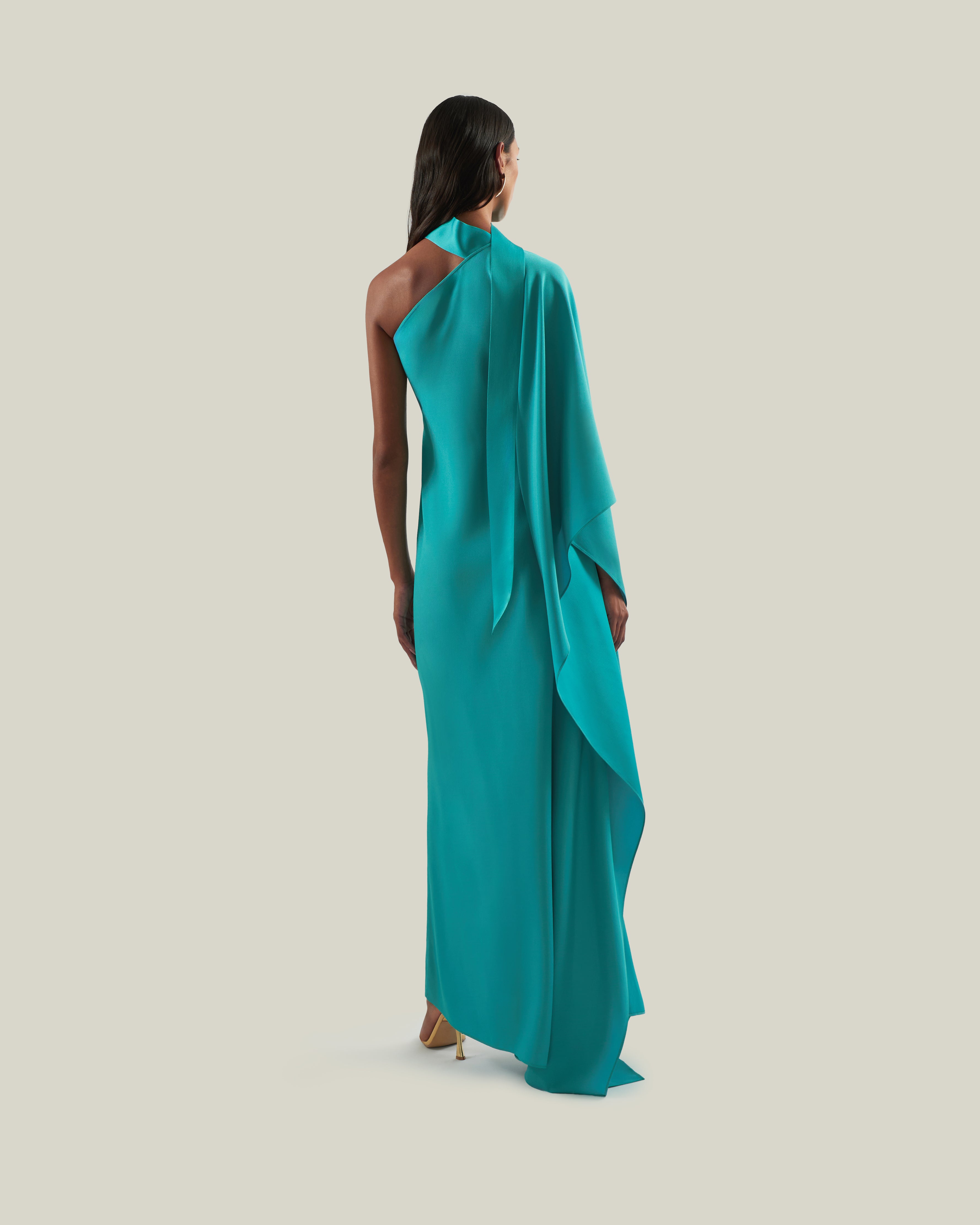 taller marmo green dress Taller Marmo La Maddalena Gown