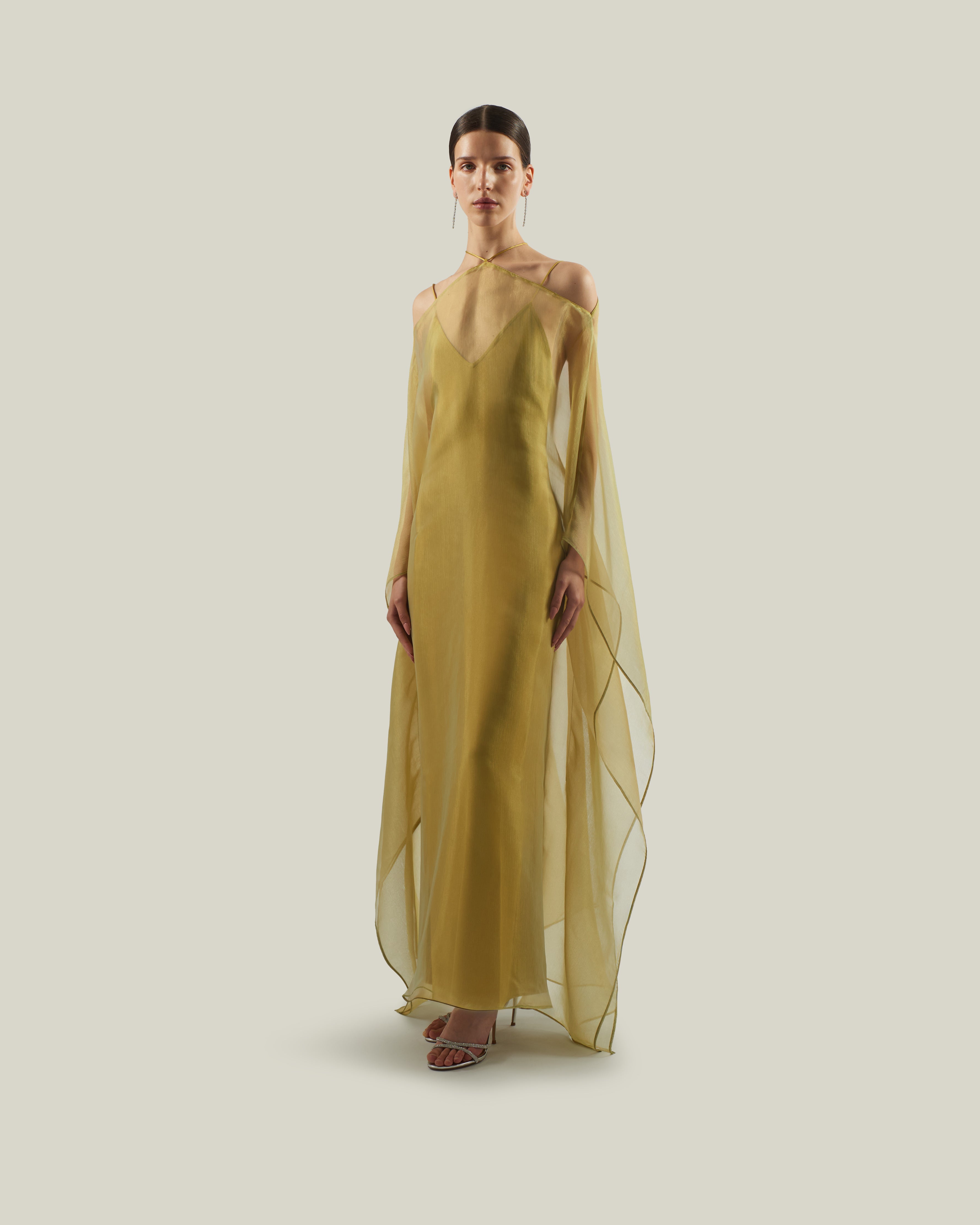 Sza Sza Spirito Kaftan in Gold Kiwi – Taller Marmo Boutique