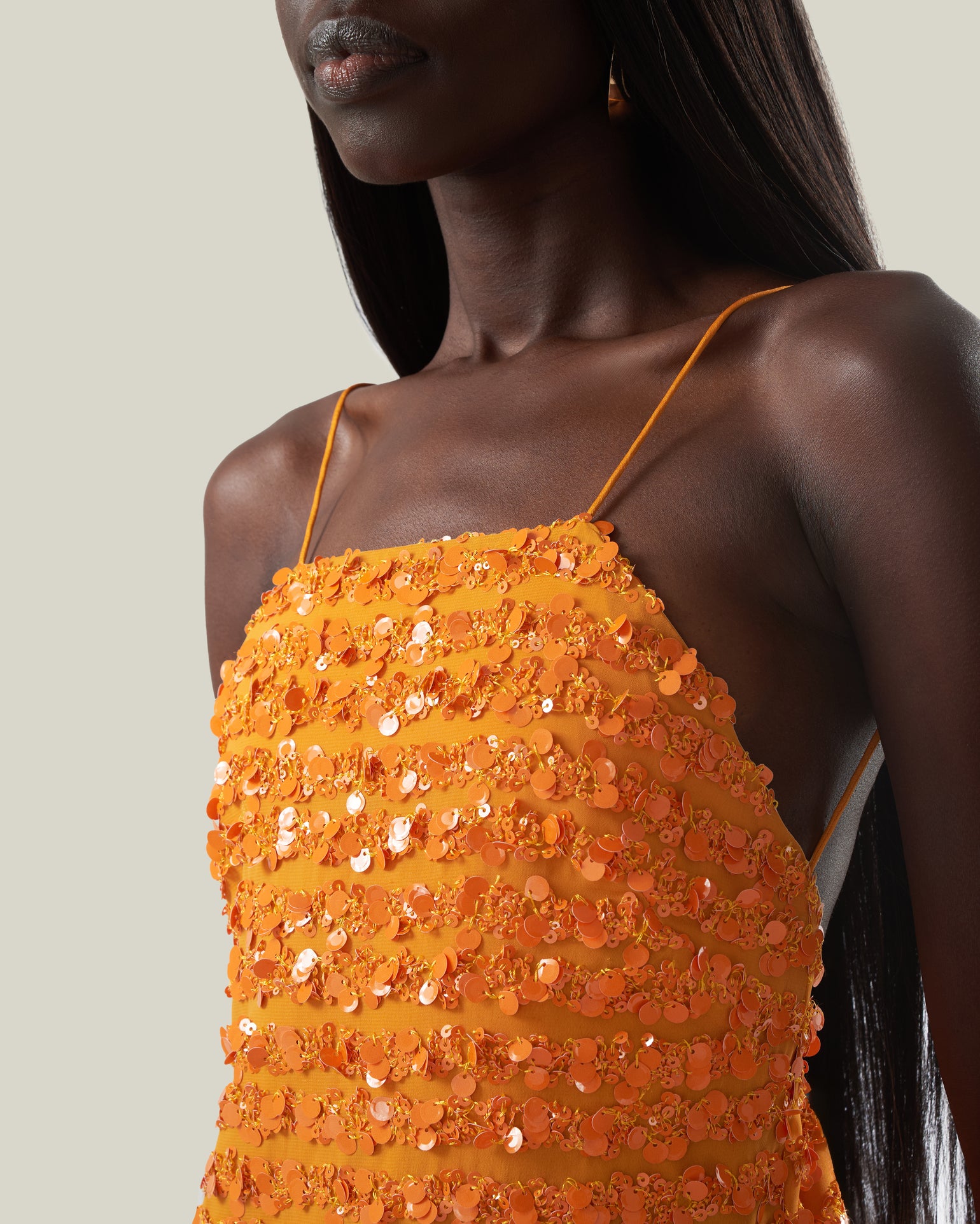 taller marmo sequin dress Taller Marmo | Candice Dress in Mandarin | Female