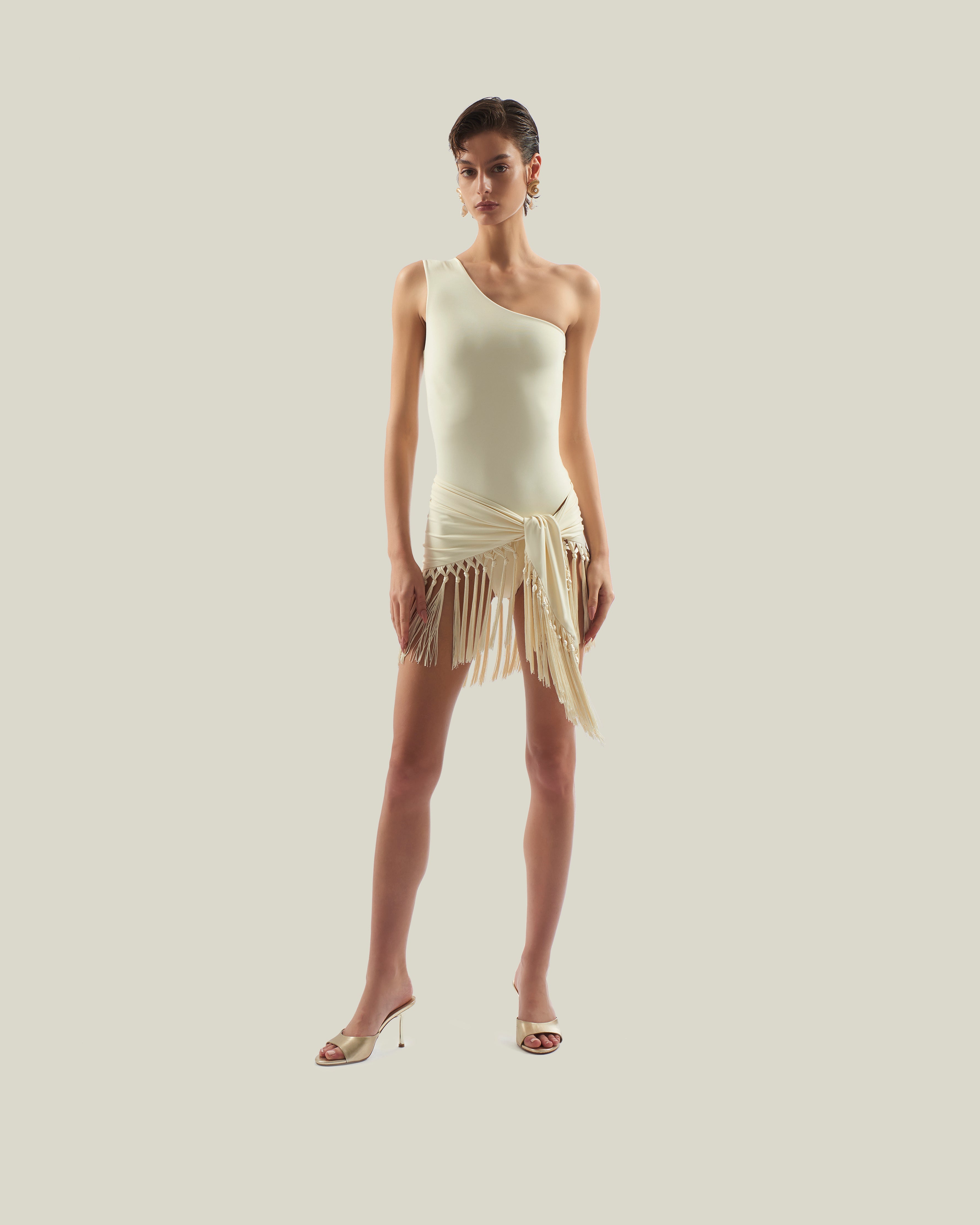 Monamour モナムBack open bathing suit新品未使用 Yacare Swimsuit in Ivory – Taller Marmo Boutique
