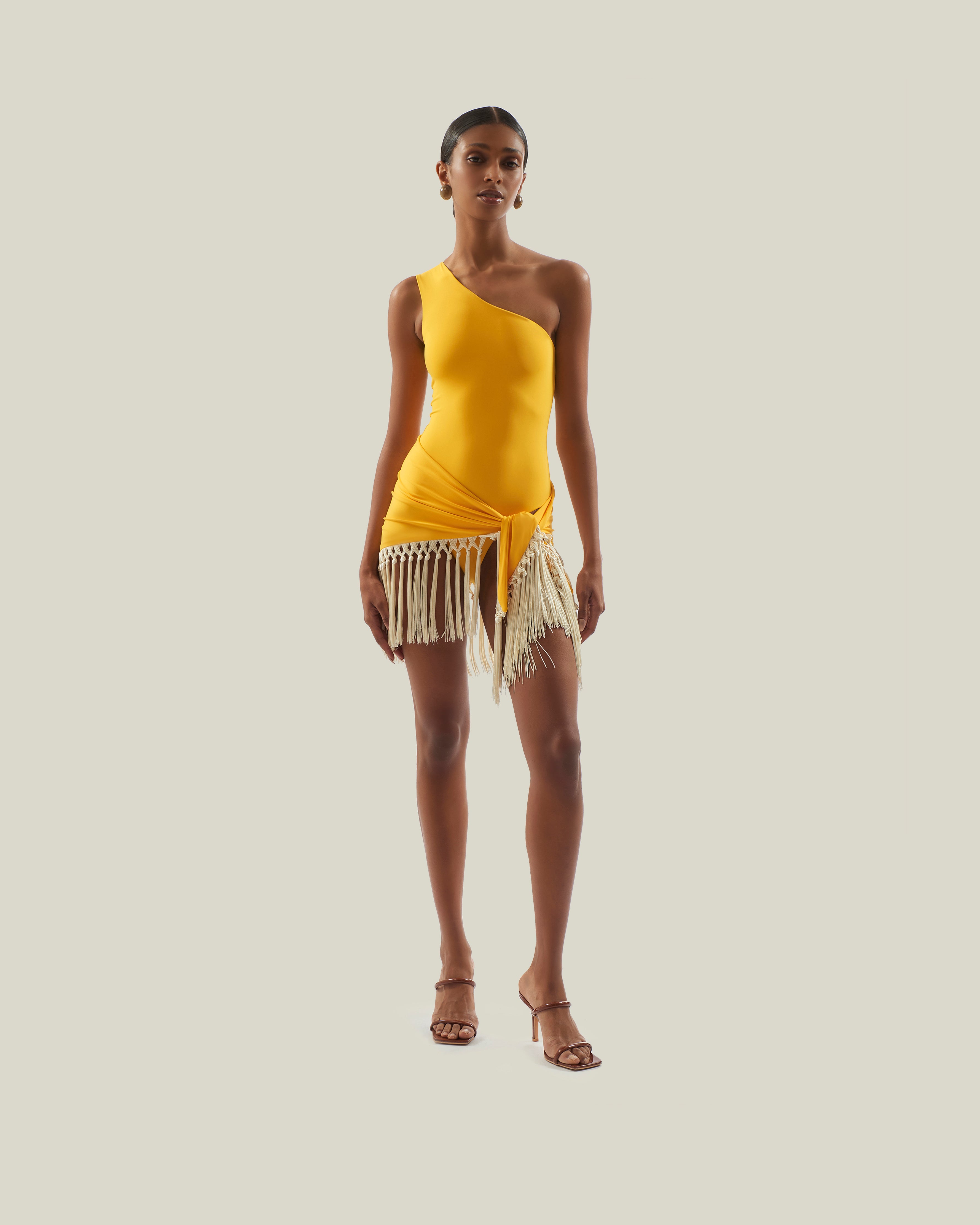 Monamour モナムBack open bathing suit新品未使用 Yacare Swimsuit in Lemon – Taller Marmo Boutique