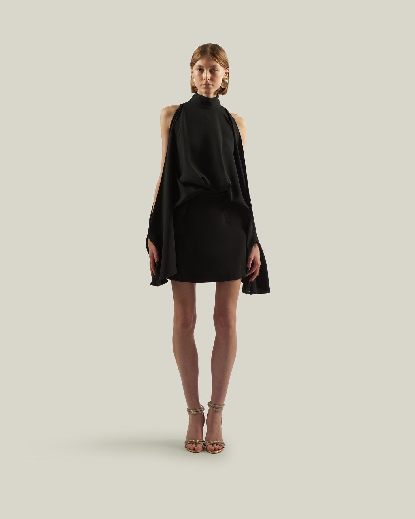 Taller Marmo | Mini Bacall Dress in Black | Female