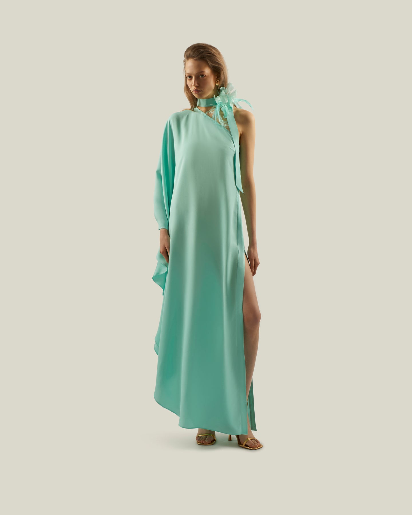 Taller Marmo | Bolkan Garden Dress in Acqua | Female